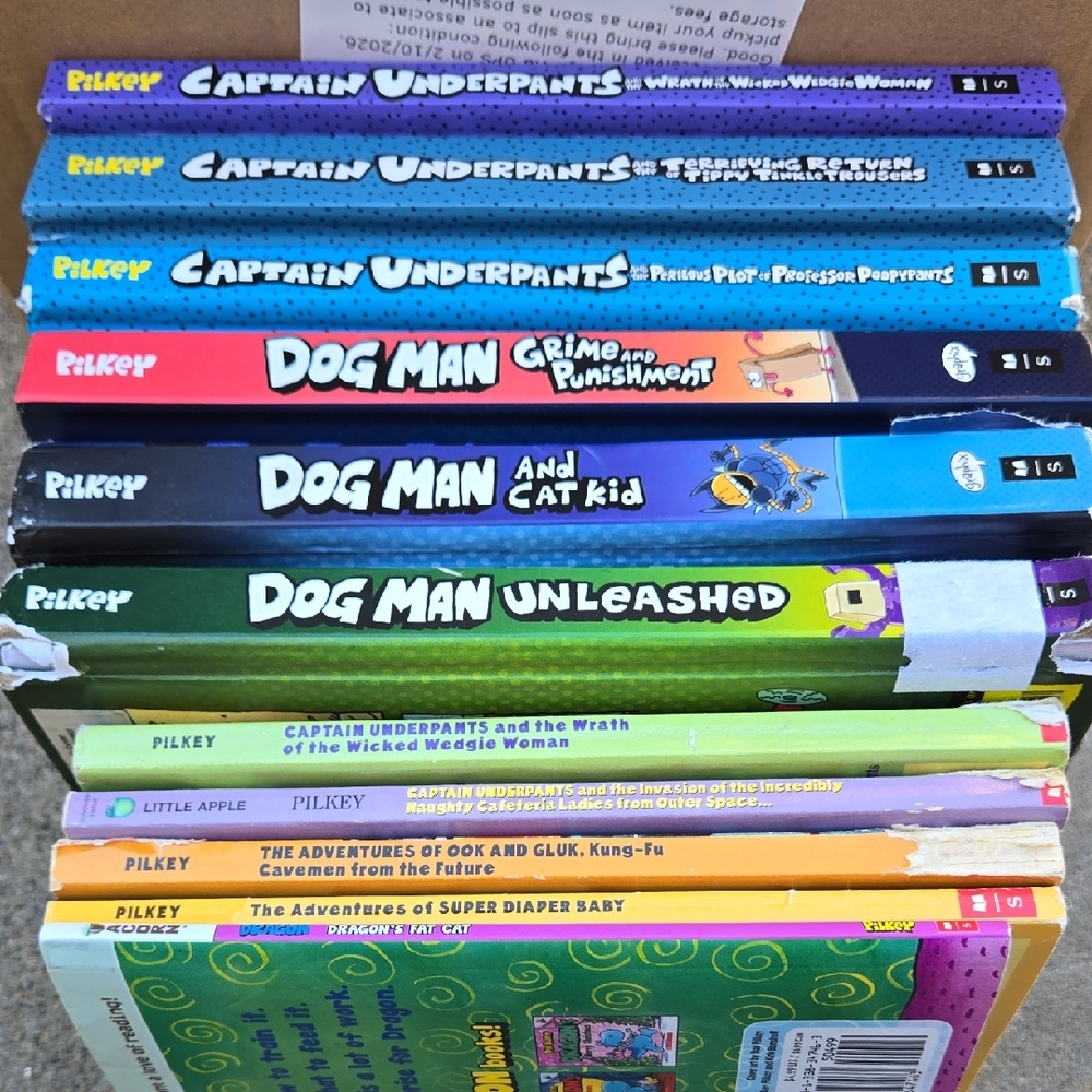 Dav Pilkey Set Of 11 Books